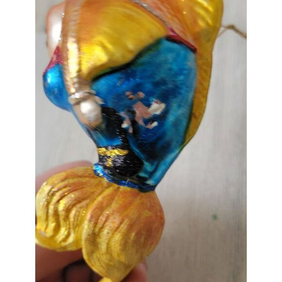 Vintage December diamonds Goldie fish blown glass ornament Xmas decor - Picture 6 of 9